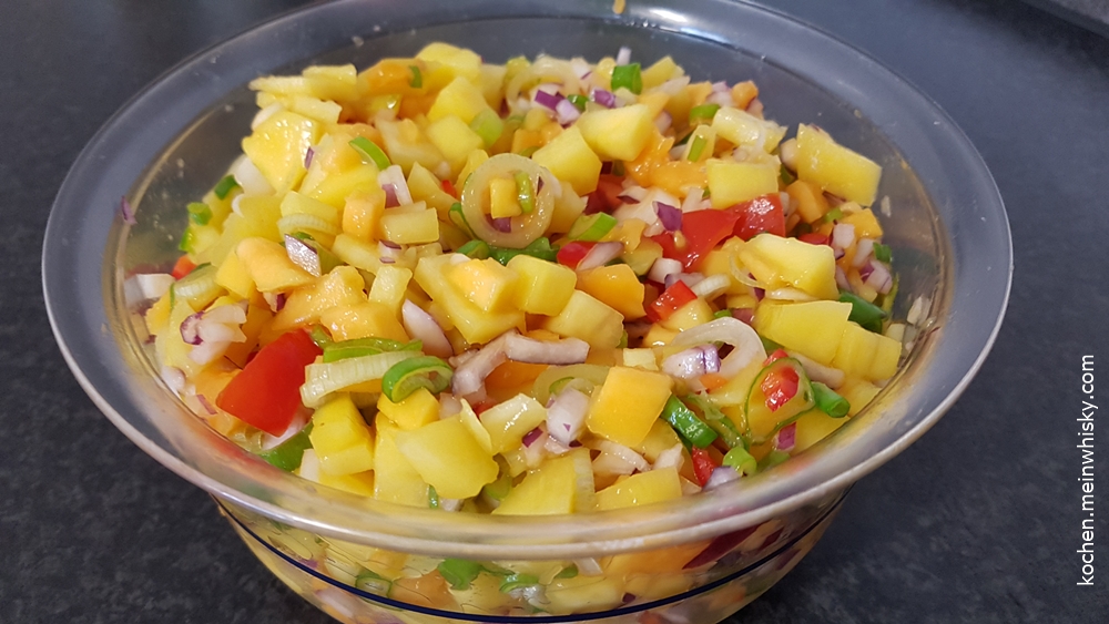 Karibische Mango-Papaya-Salsa - KOCHEN UND WHISKY